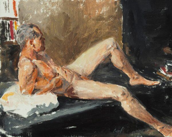 DAVID, oil, 8" x 10", $1200 | © JC Washbourne, 2019